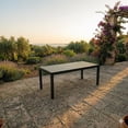 thumbnail image 4 of F. Corriveau International Ristorante Extendable Patio Dining Table 70" to 106" – Aluminum Frame, Black, 4 of 4