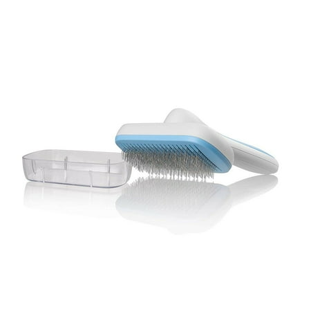 UPC: 0849790104907 | Pets First Dog & Cat Brush Self Cleaning Dog Slicker Brush Easy to Clean Brush