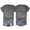 Grey, variant on Womens Graphic T Shirts Short Sleeve Crewneck Tee Solid Casual Letter Print Womens Summer Tops