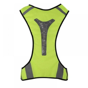 Athletic Works Neon Green LED Adjustable Rope Safety Vest Reflective ...
