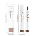 thumbnail image 2 of 2 Pcs Stylo Maquillage Taches de Rousseur, Stylo Maquillage Taches de Rousseur Naturel Réaliste Couleur Magique Taches de Rousseur, Imperméable Longue Durée Stylo à Points Doux, pour Maquillage Naturel Sans Effort - Brun Foncé, 2 of 7
