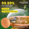 thumbnail image 5 of 2-Pack Copper Bird Bath Purification Disk 0.6mm Reinforced 99.99% Pure Copper Cleaning Disk with Triple-Point Support for Physical Safe Clean Water All-Season Universal Fit for Outdoor Birdbaths Bowl, 5 of 14