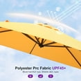 thumbnail image 4 of PURPLE LEAF 8'x8' Offset Cantilever Umbrella with 360° Rotation 7' High Outdoor Patio Umbrella with Weighted Base for Poolside, Deck, Garden Yellow, 4 of 8