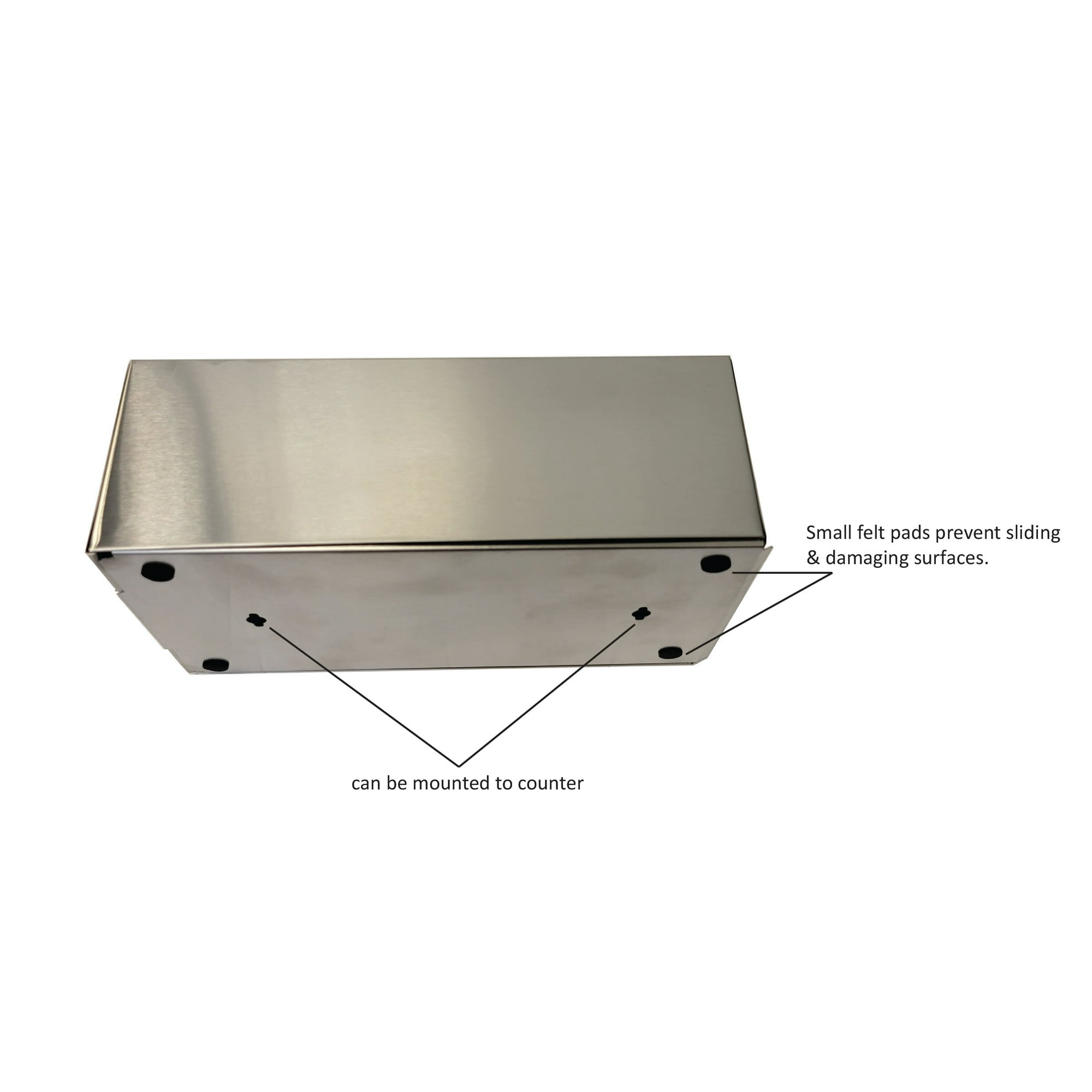 Stainless Steel Tissue Box Holder, Facial Tissue Dispenser Box