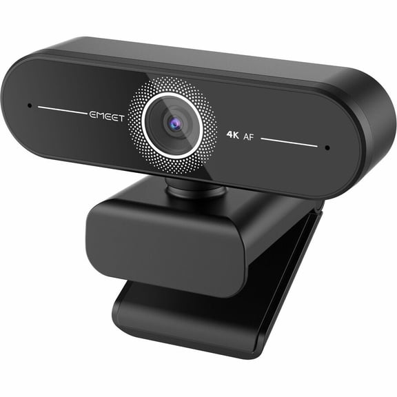 EMEET C60E 4K, 4K@30fps or 1080p@60fps Webcam with 2 Noise Reduction Mics, Autofocus, 73° Field of View, Plug and Play and compatible with all OS, and popular Apps Zoom/Skype/Facetime/YouTube