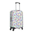 thumbnail image 3 of Fotbe Butterflies on Polka Dots Luggage Cover Protector,Suitcase Protector,Scratch and Dirt Resistant,Fits 18-32 Inch Luggage-Medium, 3 of 9