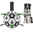 thumbnail image 1 of Dog Balls Toy Soccer Ball With Grab Tabs, Interactive Dog Ball Toy, 1 of 5
