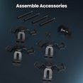 thumbnail image 2 of ZHGM Rotatable Aluminum Desk Clamp Controller Holder, 4 Tier Universal Under Desk Controller Headphone Stand Compatible with Xbox, 2 of 8