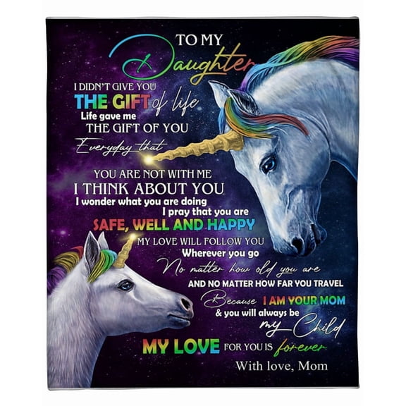 To My Daughter My Love For You Is Forever Fleece Blanket Family, Birthday, Daughter, Mother To Daughter Gift, 30x40in Fleece Blanket