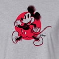 thumbnail image 3 of Disney - Mickey & Friends - Mickey Walking - Retro Style Glitch - Juniors Cropped Cotton Blend T-Shirt, 3 of 5