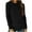 Black, variant on Women's Casual Long Sleeve Tops Crew Neck Round Hem Loose T-Shirts Tunic Tops Black XXL
