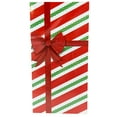 thumbnail image 5 of Christmas Door Cover Decoration Gift Present with Giant 3D Bow - Red Green White Striped Banner for Front Door - Set of 2, 5 of 7