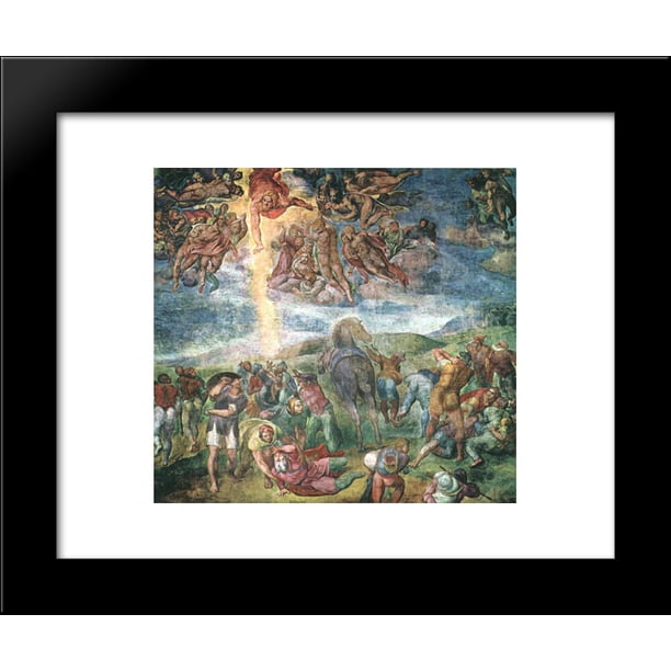 The Conversion Of Saul 20x24 Framed Art Print By Michelangelo Walmart