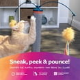 thumbnail image 6 of SmartyKat Scratch 'N Spin Cat Toy, Carpet Scratching Post, Interactive Spinning Wand, Multicolored, 6 of 9