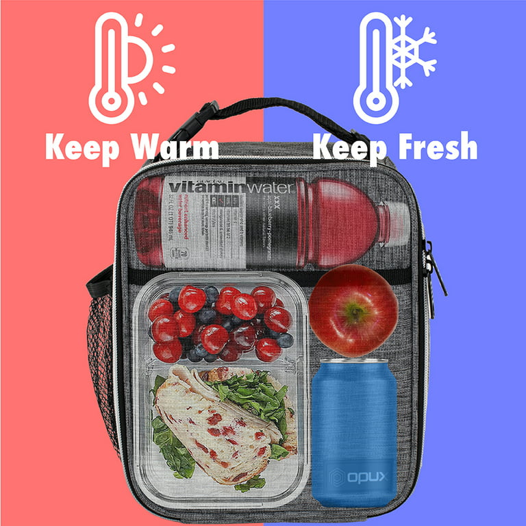 Premium Insulated Lunch Box | Soft Leakproof School Lunch Bag for Kids, Boys, Girls | Durable Reusable Work Lunch Pail Cooler for Adult Men, Women
