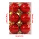 thumbnail image 3 of Xihbxyly Juego de Bolas Navideñas Irrompibles con Purpurina, Elegantes Adornos para Árbol y Escaparate, Decoración Festiva para El Hogar y El Centro Comercial, Caja de Regalo de 12 Piezas, Tamaño de, 3 of 5