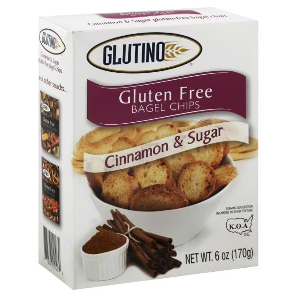 Glutino! Cinnamon & Sugar Gluten Free Bagel Chips, 6 oz