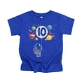 thumbnail image 3 of 10th Birthday Astronaut Shirt for Boys Planets & Space Style Kids Tee Vintage Royal Shirt Youth Large, 3 of 5