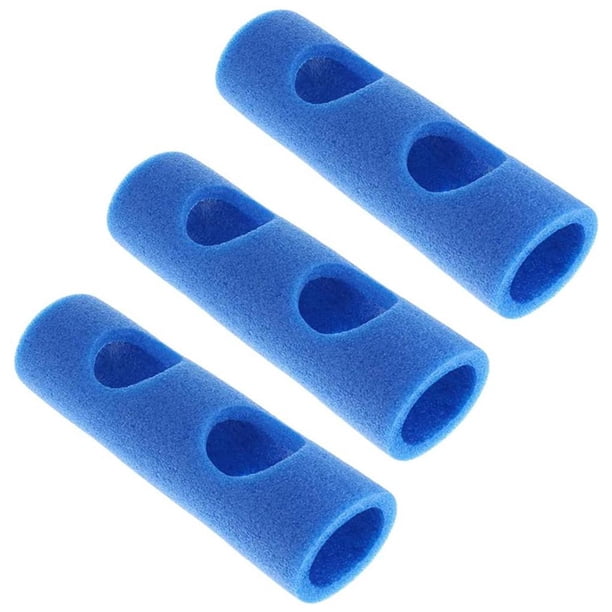 sweethay 3 uds conector de poste de natación EPE 2 agujeros cruzados conector de fideos de natación piscina fideos natación fideos palo de espuma Deportes acuáticos azul sweethay OD016003-01