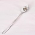 thumbnail image 3 of Best DAD Ever Spoons Gifts Birthay Fathers Day Gift Idea Dad Cereal Peanut Butter Spoons - Gift from Son Daughter Engraved Tablespoon Long Handle Spoon 7-Inch Ice Cream Shovel, 3 of 6