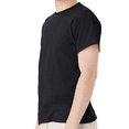 thumbnail image 4 of Hanes Men's Short Sleeve T-Shirt, Ecosmart Crewneck Shirt Casual Black Single Tees, Size 3XL, 4 of 5