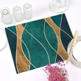 thumbnail image 3 of 2024 Placemat Nordic Modern Gold Geometric Leaf letters for Table Mat Linen Kitchen Accessories Retro Home r, 3 of 6