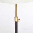 thumbnail image 4 of KAWOTI 64.5'' Adjustable Height Floor Lamp for Living Room Office, Modern Standing Floor Lamp with Pull-Chain Switch, Matte Black and Antique Brass, 4 of 10