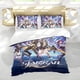 thumbnail image 5 of Vía Láctea de Honkai Conjunto de sábanas temático, trío de piezas, cómodo y amigable con la piel, diseño único, regalo de decoración para el hogar para familiares, amigos y fans,140cm *210cm, 5 of 6