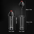 thumbnail image 6 of Riousery Portable Electric Milk Frother and Steamer Cup, High Borosilicate Glass & 304 Stainless Steel Foamer Maker, Battery Operated Automatic Whisk for Coffee, Lattes, Cappuccino, 6 of 9