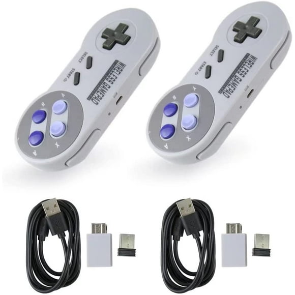 XYCCA 2X 2.4GHz Wireless Gamepad Remote Controller Joystick for SNES Mini Classic Edition Game Console Games Accessories