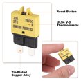 thumbnail image 3 of Uxcell 3 Pack 28V DC 20A Yellow ATC/ATO Manual Mini Resettable Fuse, 3 of 6