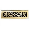Brass Elegans 120A 2 1/4" X 10" Victorian Series Solid Brass Decorative Floor Register