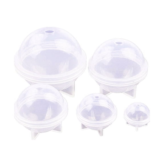 LEHOZIHEQ Sphere Silicone Molds for Resin, 3D Sphere Resin Molds Silicone,Large Round Ball Epoxy Resin Molds for Flowers Preservation,Resin Casting, Soap, Candle