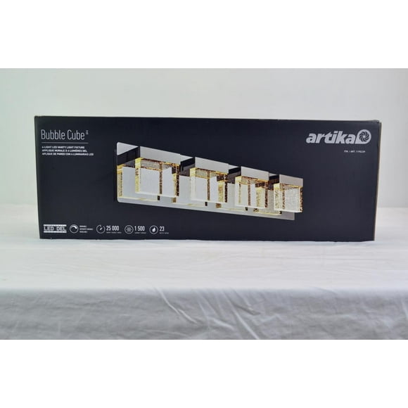 Bubble Cube 4 Light LED Vanity Light 24" x 5" by Artika