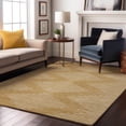 thumbnail image 5 of HomeRoots 679731 9 x 12 ft. Gold & Ivory Geometric Transitional Washable Machine Made Rectangle Area Rug with UV Protection, 5 of 9