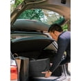 thumbnail image 2 of Soft Felt Car Bag Organizer Folding Car Storage Box Case seat Trunk Non Slip Fireproof with Handle Collapsible Space Saving for Fire Extinguishers Repair Tools Toys 19” x 9.4” x 6.2”(Dark, 2 of 11