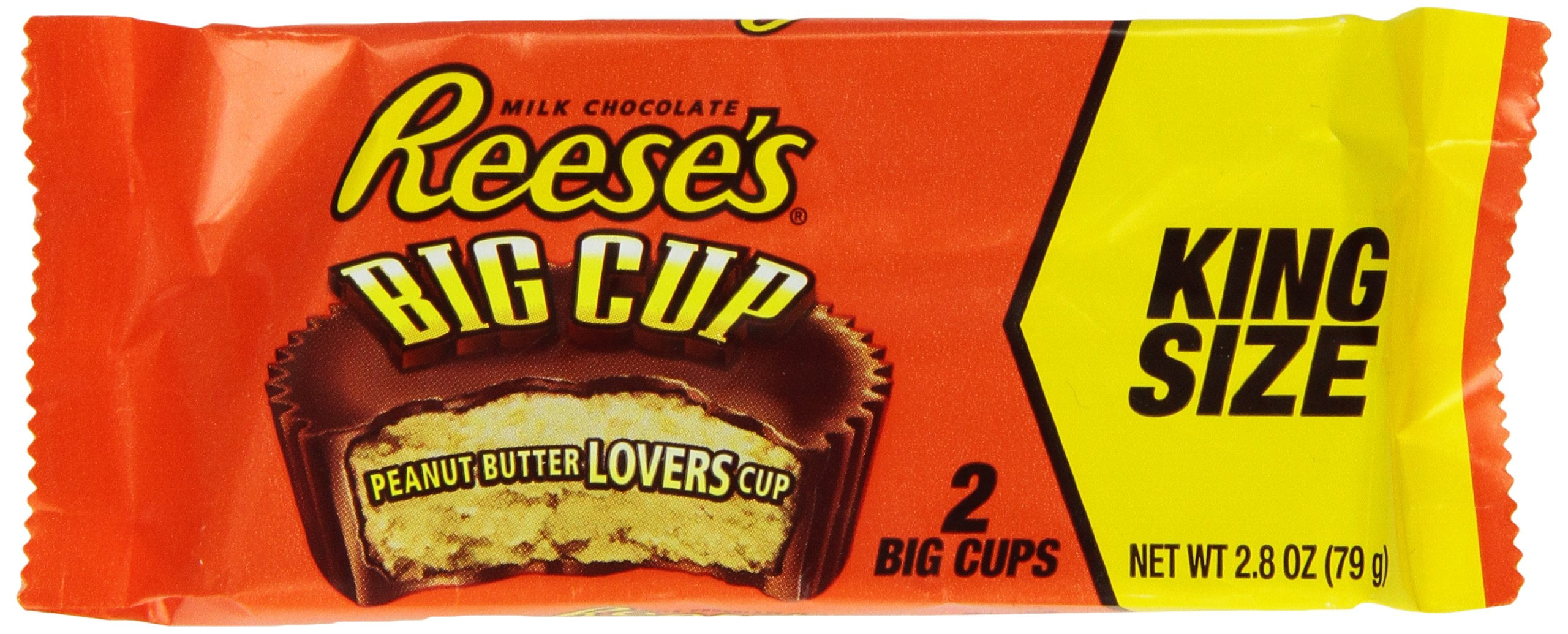 REESE'S King Size Peanut Butter Big Cup, (2.8Ounce, Pack of 16
