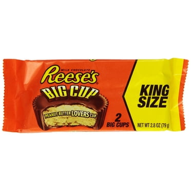 REESE'S King Size Peanut Butter Big Cup, (2.8-Ounce, Pack of 16)