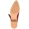 thumbnail image 6 of Journee Womens Sadiya Inside Zip Stacked Heel Booties, 6 of 10