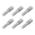thumbnail image 1 of Uxcell Lot de 6 M6x15mm à M8x15mm Double Extrémité Tige Filetée en Acier Inoxydable 304, 1 of 6
