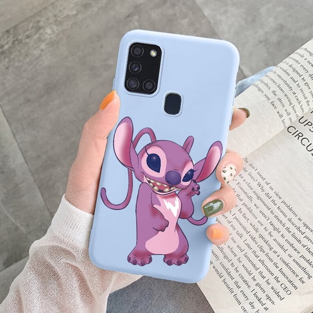 Funda de teléfono para Samsung Galaxy A21S A31 A41, carcasa trasera divertida de Stitch Love, Funda de silicona suave para Galaxy ya21s A 31 Coque qiuyongmign unisex