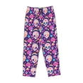 thumbnail image 4 of Daiia cute rainbow mushroom Skull Women's Sleep Pant with Pockets and Drawstring,Pajama Pants-Medium, 4 of 9