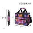 thumbnail image 3 of FORMRS Insulated Cooler Bag 24 Cans Capacity Soft Leakproof Lunch Box with Side Pockets, Large Purple Flowers, 3 of 7