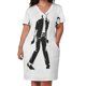 thumbnail image 3 of MJ's moonwalk Vestido suelto con bolsillo vestido elegante vestido de mujer, 3 of 7