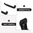 thumbnail image 5 of Raindrops Heavy Duty Bike Hooks for Garage Wall Mount Stainless Steel Black 4 Inch, 5 of 8