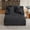 Dark Gray, variant on Leumius Oversized Chaise Lounge Chair Indoor,Cloud Plush Corduroy Upholstered Sofa Bed with Cupholders,Deep Seat Boneless Sofa with Pillows for Living Room Bedroom, No Assembly Required,Black
