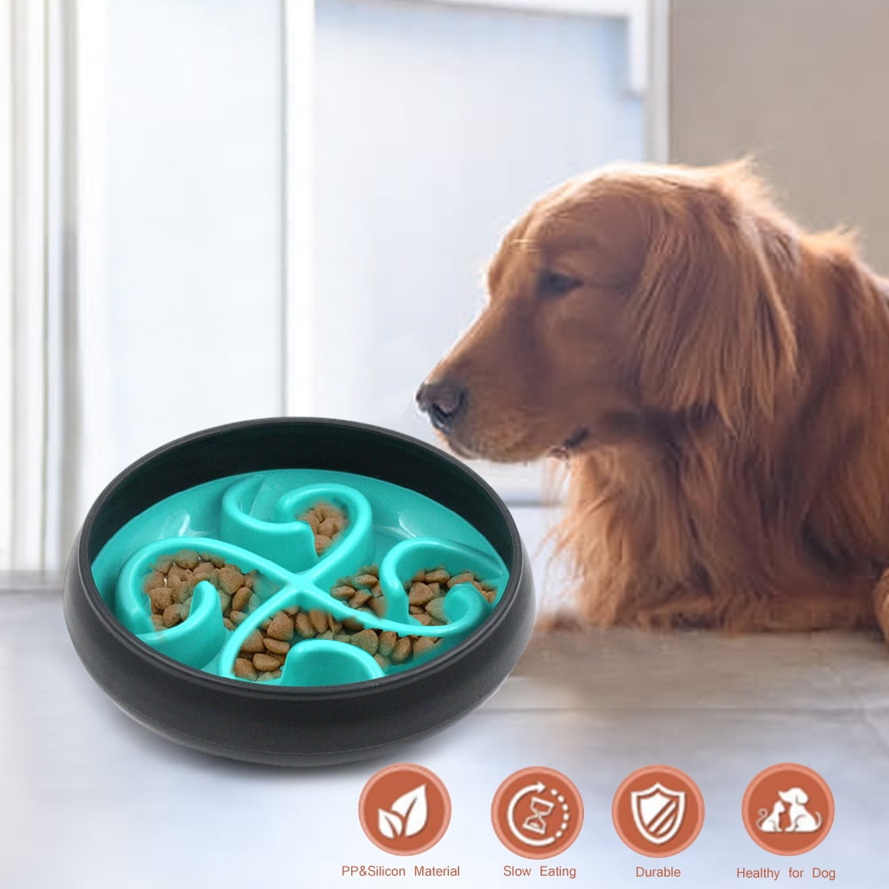 Dog Slow Feeder Bowl Silicone Pet Feeder Healthy Dish Pet Supplies