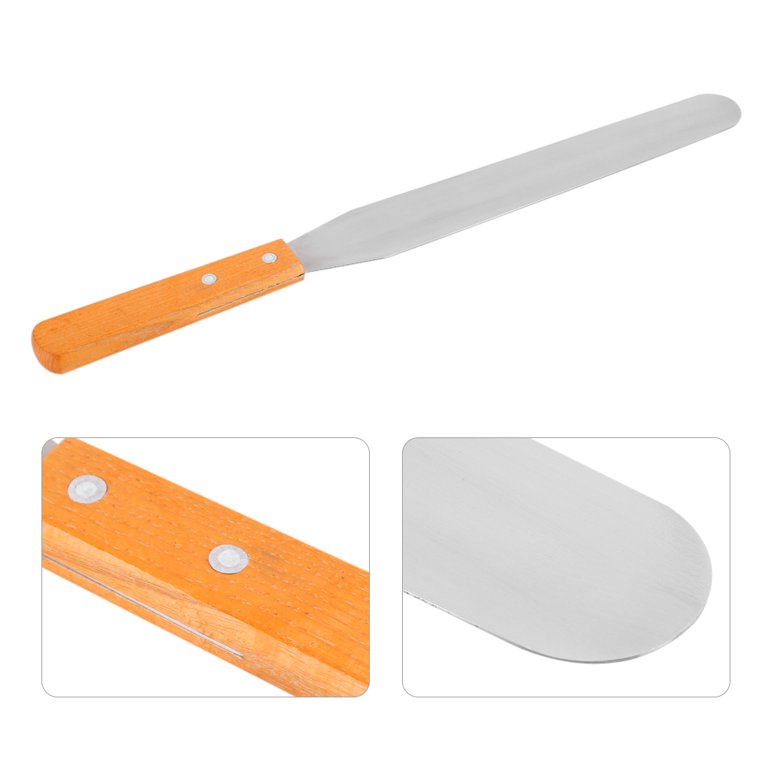 Choice 4 1/2 Blade Straight Baking / Icing Spatula with Wood Handle