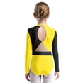 thumbnail image 4 of Miutii Gymnastics Leotards for Girls Ballet Dancewear Practice Outfits Keyhole Back One Piece Athletic Unitard Yellow 6, 4 of 5