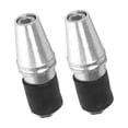 thumbnail image 3 of Puños de manillar de aluminio anodizado CNC Billet 0.8\'\' Plata, 3 of 3